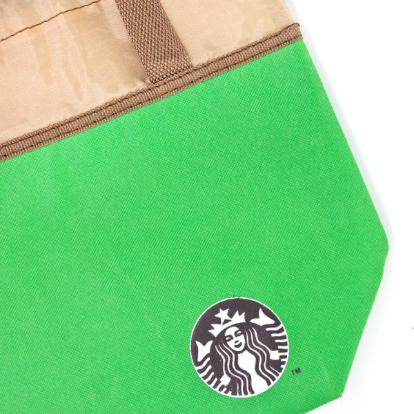 Wholesale 420D Promotional Canvas Cooler Food Tote Bag With Drawstring closure - Image 2