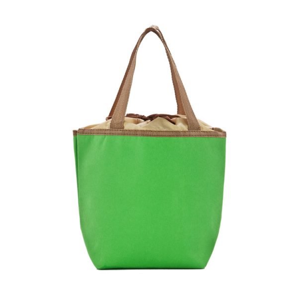 Wholesale 420D Promotional Canvas Cooler Food Tote Bag With Drawstring closure - Image 5
