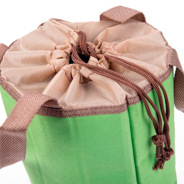 Wholesale 420D Promotional Canvas Cooler Food Tote Bag With Drawstring closure - Image 6