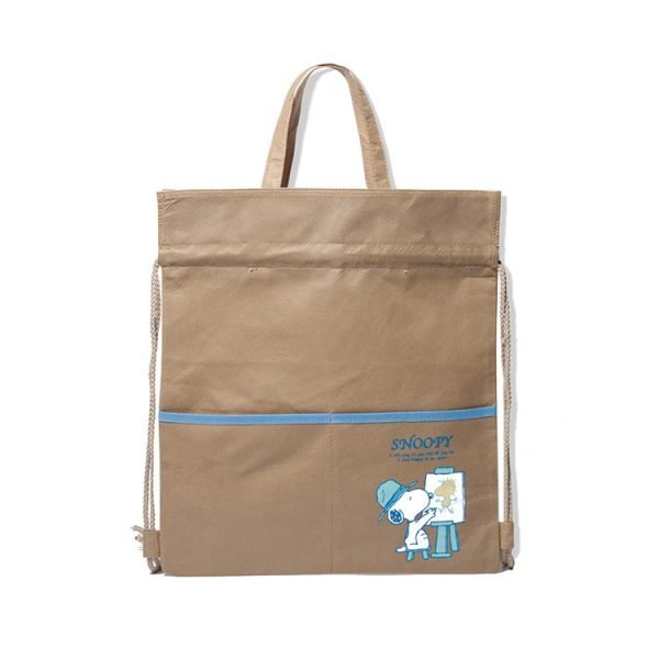 Non Woven Drawstring Polypropylene Backpack Bag with front pocket - Image 6