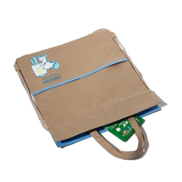 Non Woven Drawstring Polypropylene Backpack Bag with front pocket - Image 2