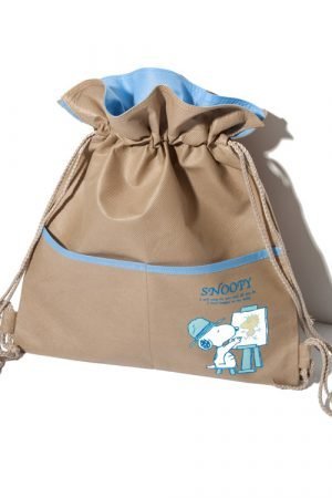 Non Woven Drawstring Polypropylene Backpack Bag with front pocket