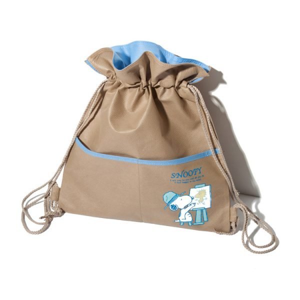 Non Woven Drawstring Polypropylene Backpack Bag with front pocket