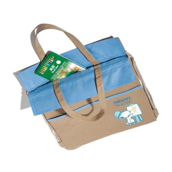 Non Woven Drawstring Polypropylene Backpack Bag with front pocket - Image 3