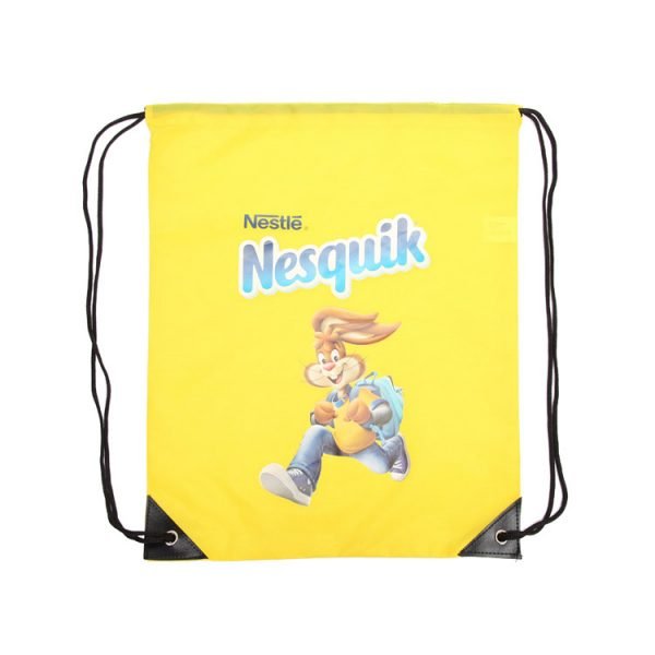 Waterproof Wholesale Cotton Canvas Drawstring Sport Gym Backpack Bag - Image 4