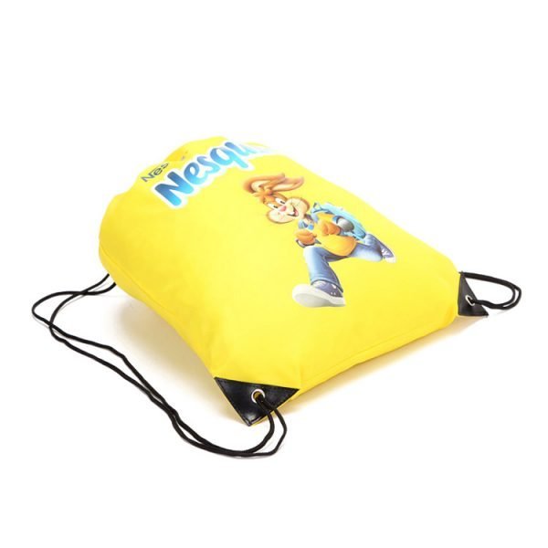 Waterproof Wholesale Cotton Canvas Drawstring Sport Gym Backpack Bag - Image 6