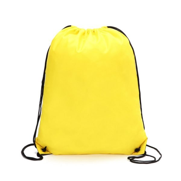 Waterproof Wholesale Cotton Canvas Drawstring Sport Gym Backpack Bag - Image 5