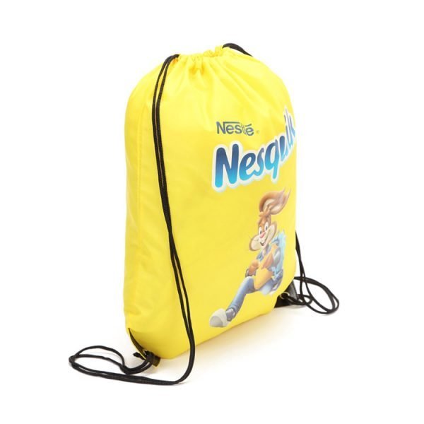 Waterproof Wholesale Cotton Canvas Drawstring Sport Gym Backpack Bag - Image 7
