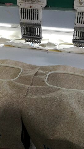 Embroider For fabric bag emphasizing of logo and artwork