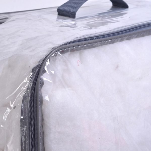 Custom Wholesale Large Clear Plastic Bag Quilt Packaging Sorage Bags With Zipper - Image 2