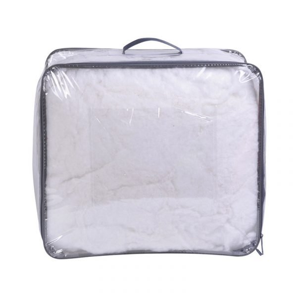 Custom Wholesale Large Clear Plastic Bag Quilt Packaging Sorage Bags With Zipper - Image 6