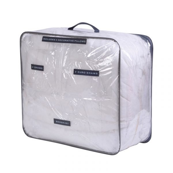 Custom Wholesale Large Clear Plastic Bag Quilt Packaging Sorage Bags With Zipper