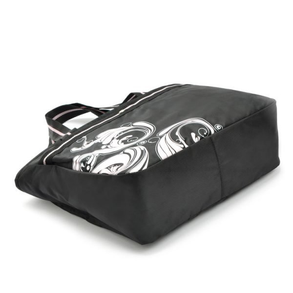 Waterproof Nylon Heavy Duty Canvas Shopping Tote Bags with zipper - Image 2