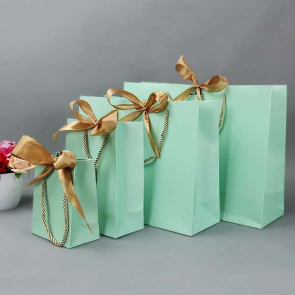 Wholesale Custom Printed Paper Bags Craft Shopping Tote Paper Bag - Image 2
