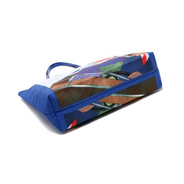 Custom Digital Print waterproof Recycled Promotional Polyester Tote Bag - Image 5