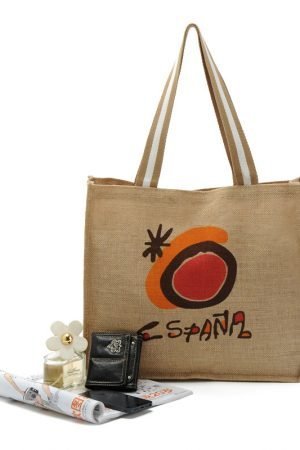 Wholesale eco-friendly promotional jute bag custom printed tote bags