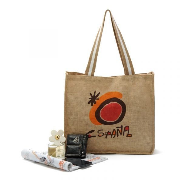 Wholesale eco-friendly promotional jute bag custom printed tote bags