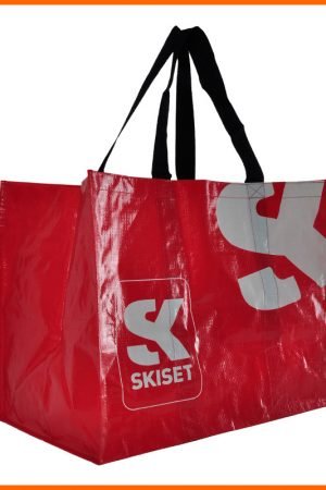 Customized Reinforced Long Handle Eco-friendly Recycable PP Woven Laminated Shopping Bag