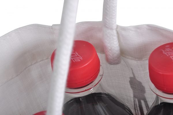 Custom Eco-friendly Cotton Canvas Promotion Tote Grocery Bags With Cotton Rope Handle - Image 2