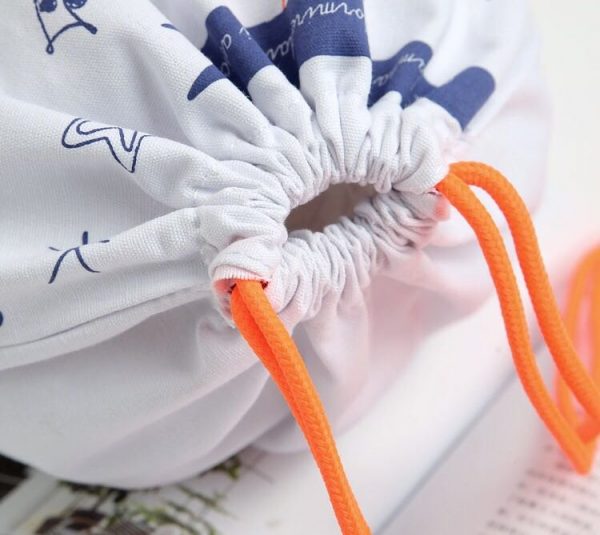 Customized Cotton Drawstring Dust Organizer Travel Shoes Bags - Image 8