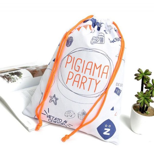 Customized Cotton Drawstring Dust Organizer Travel Shoes Bags - Image 4