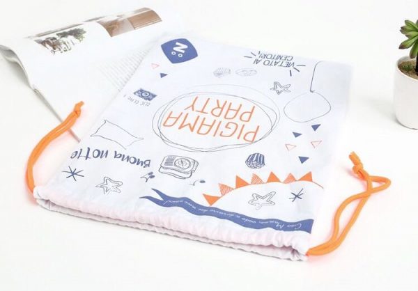 Customized Cotton Drawstring Dust Organizer Travel Shoes Bags - Image 2