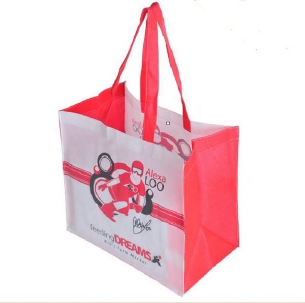 Custom Cheap Lamination PP Non-woven Shopping Tote Bags With Silk Screen Print