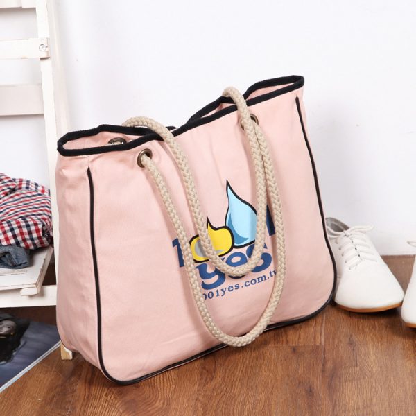 Wholesale Eco-friendly Cotton Grocery Tote Shopping Bag With Cotton Rope - Image 6