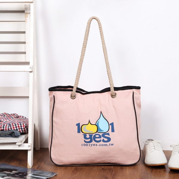 Wholesale Eco-friendly Cotton Grocery Tote Shopping Bag With Cotton Rope