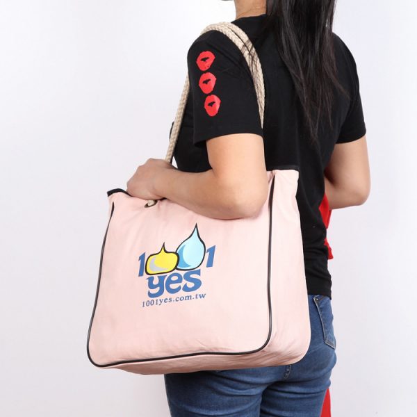 Wholesale Eco-friendly Cotton Grocery Tote Shopping Bag With Cotton Rope - Image 4