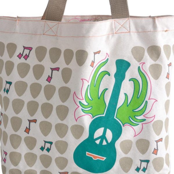 Custom Printed Organic Cotton Canvas Casual Tote Handags With Cotton Webbing Handle - Image 10