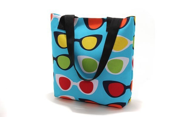 Custom Wholesale Heat Sublimation Printing Polyester Canvas Reusable Tote Beach Bags - Image 6