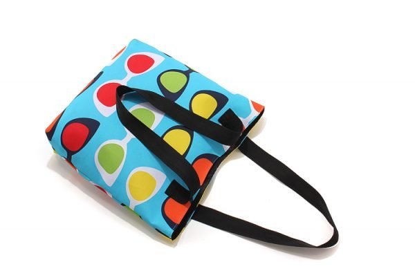 Custom Wholesale Heat Sublimation Printing Polyester Canvas Reusable Tote Beach Bags - Image 8