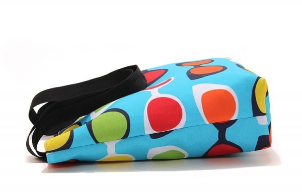 Custom Wholesale Heat Sublimation Printing Polyester Canvas Reusable Tote Beach Bags - Image 5