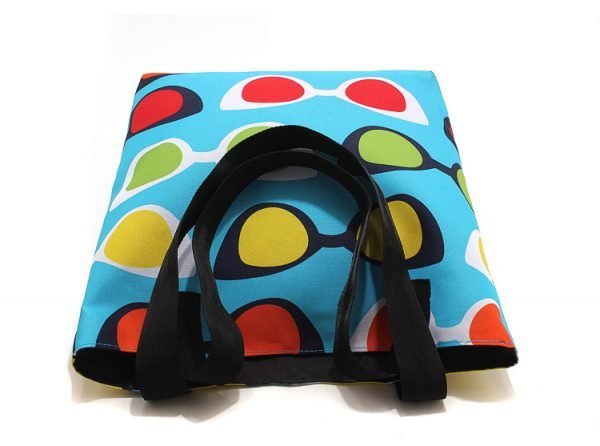Custom Wholesale Heat Sublimation Printing Polyester Canvas Reusable Tote Beach Bags - Image 3
