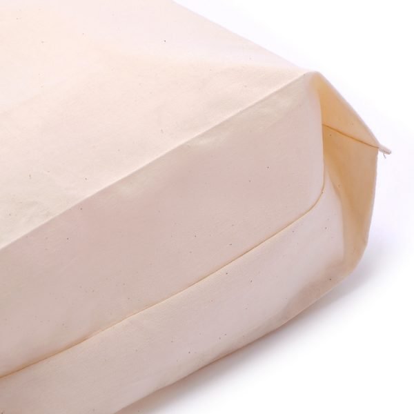 Wholesale Eco-frienly White Standard Size Reusable Blank Plain Cotton Tote Bags - Image 5