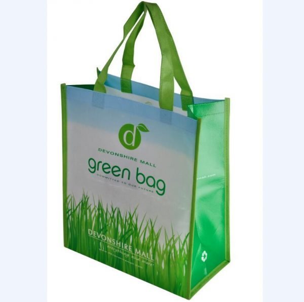 Wholesale Custom Gravue Offset Printing Laminated PP Nonwoven Supermarket Shopping Bags With Wine Holders