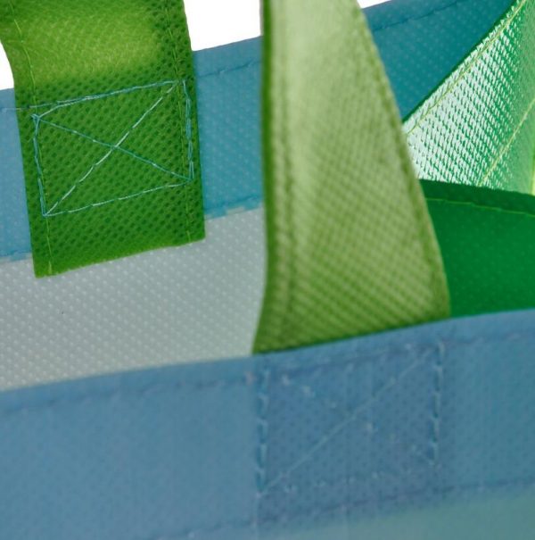 Wholesale Custom Gravue Offset Printing Laminated PP Nonwoven Supermarket Shopping Bags With Wine Holders - Image 3