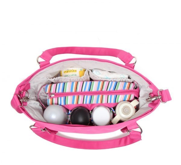 Custom Multi-function Waterproof Polyester 210D Mammy Diaper Baby Bags With Nappy Changing Pad - Image 7
