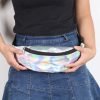 Custom Women Fanny PU Leather Holographic Laser Print Waterproof Crossbody Waist Sport Belt Bags - Image 4