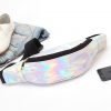Custom Women Fanny PU Leather Holographic Laser Print Waterproof Crossbody Waist Sport Belt Bags - Image 6