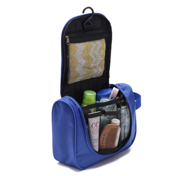 Large Capacity Expandable Polyester Waterproof Hanging Travel Cosmetic Organizer Toilery Bags