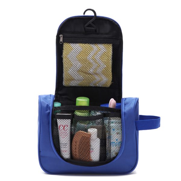 Large Capacity Expandable Polyester Waterproof Hanging Travel Cosmetic Organizer Toilery Bags - Image 2