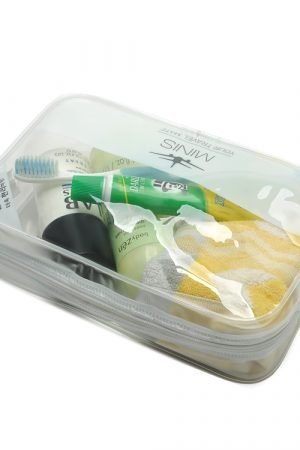 Custom Logo Print Waterproof Clear PVC Travel Make Up Organizer Zipper Makeup Bags