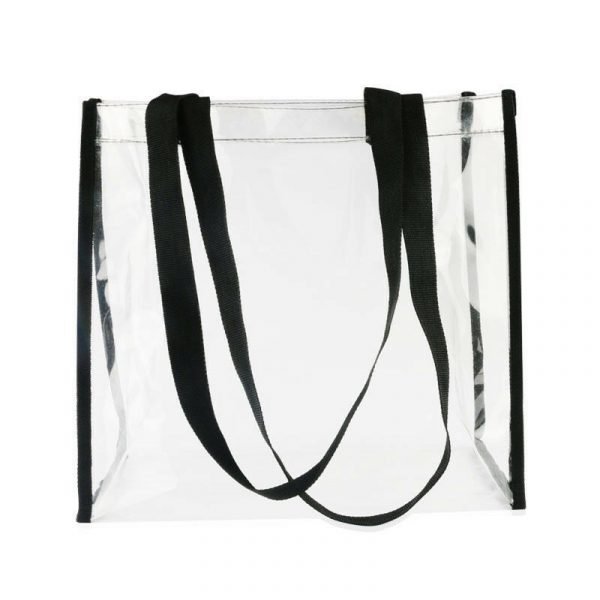 Ladies Fashional Transparent Vinyl Waterproof PVC Hand Tote Beach Bags - Image 5